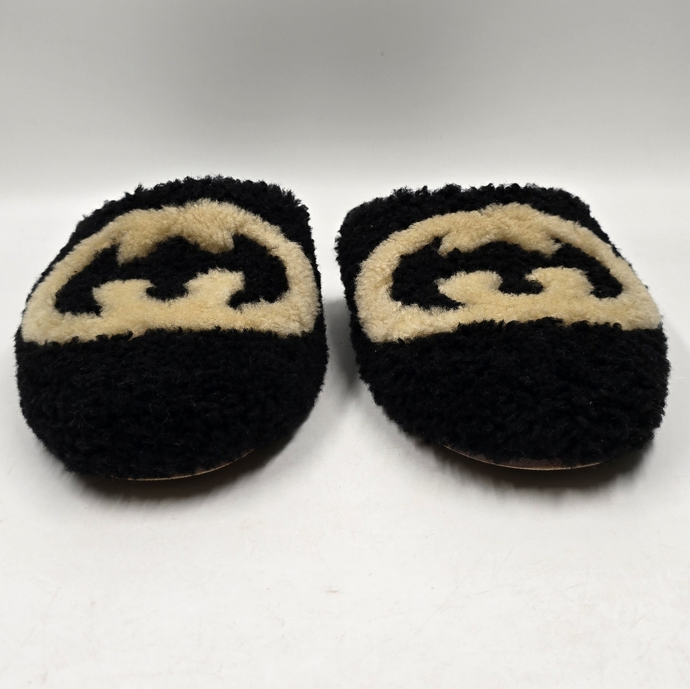 Gucci Eileen Interlocking Gg Shearling Slippers - image 4